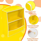 Étagère à livres pour enfants, organiseur de rangement de livres, bibliothèque pour enfants à 2 niveaux avec compartiments ouverts pour chambre à coucher, salon, salle de jeux