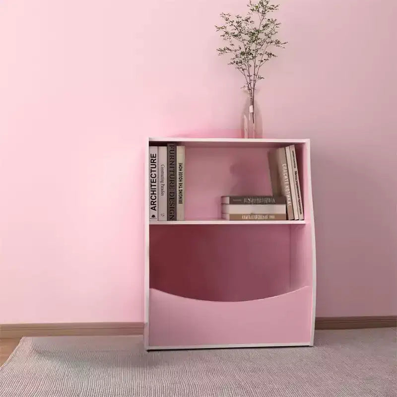 Étagère à livres pour enfants, organiseur de rangement de livres, bibliothèque pour enfants à 2 niveaux avec compartiments ouverts pour chambre à coucher, salon, salle de jeux