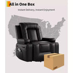 Fauteuil inclinable électrique surdimensionné avec fonctions chauffantes et massantes, fauteuil releveur électrique en cuir PU pour personnes âgées et à mobilité réduite, dossier et repose-jambes réglables