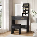 Makeup Vanity with Mirror and Lights, Vanity Desk with Charging Station
