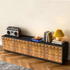 87.79 Inch TV Stand for TVs up to 90 Inches with Adjustable Removable Shelves Living Room Media Console Gaoyangjiaju