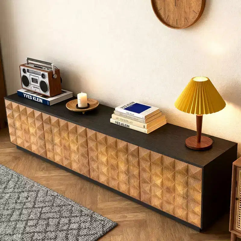 Meuble TV de 87,79 pouces pour téléviseurs jusqu'à 90 pouces avec étagères réglables et amovibles, console multimédia pour salon Gaoyangjiaju