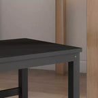 Chaises de table à manger de ferme, ensemble de 4 chaises de cuisine en bois de pin avec dossier à lattes pour salon, chambre à coucher