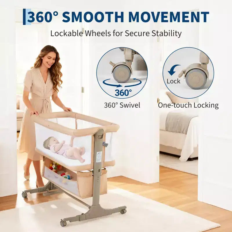 Literie de lit de chevet mobile pour nouveau-nés, grand lit épissé, cododo pour la mère et le bébé, soins de nuit, anti-chute, multifonctionnel