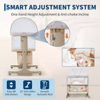 Literie de lit de chevet mobile pour nouveau-nés, grand lit épissé, cododo pour la mère et le bébé, soins de nuit, anti-chute, multifonctionnel