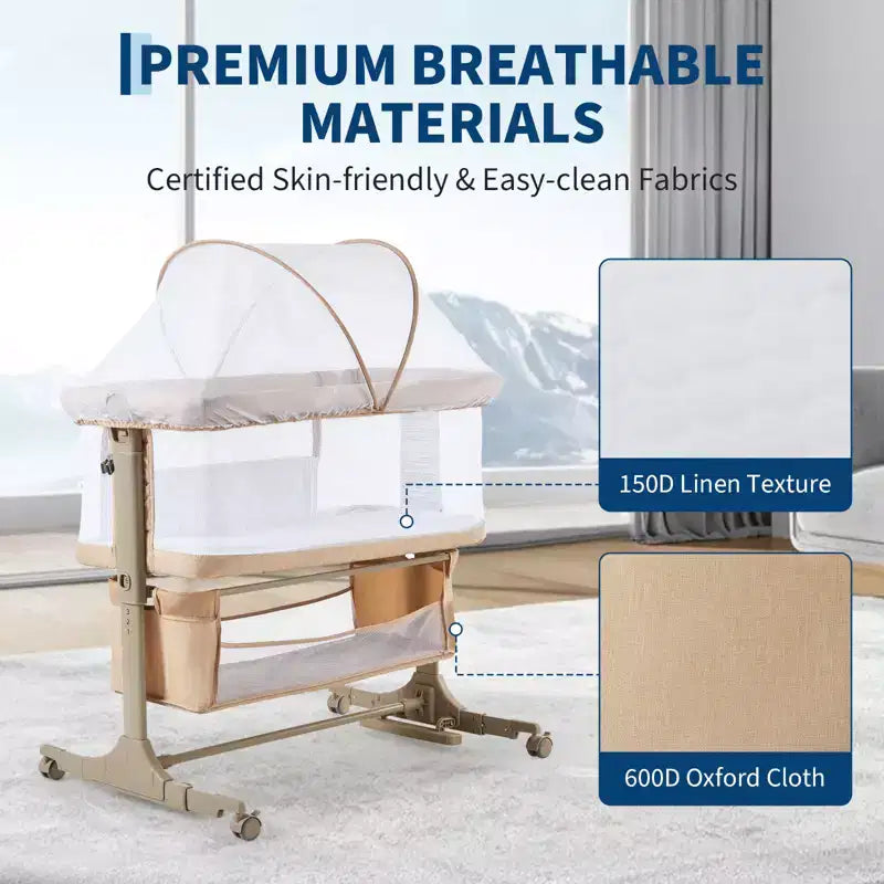 Literie de lit de chevet mobile pour nouveau-nés, grand lit épissé, cododo pour la mère et le bébé, soins de nuit, anti-chute, multifonctionnel