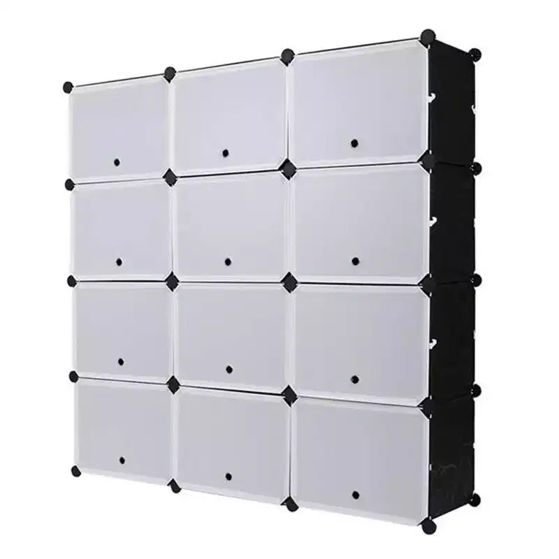 Shoe Rack, 7-Tier Portable Shoe Storage Organizer  DIY Multi-Purpose Cube Shelf Stand for Heels/Boots/Slippers (403030)