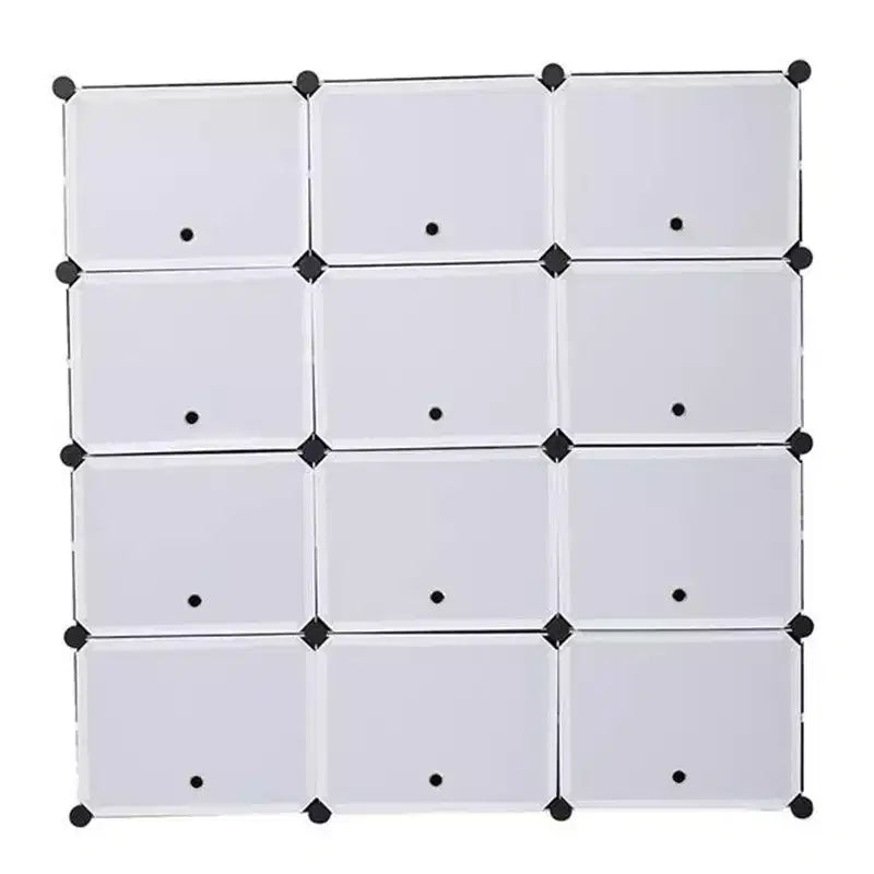 Étagère à Chaussures, Organisateur Portable à 7 Niveaux, Étagère Cubique Modulable DIY Polyvalente pour Talons/Bottes/Pantoufles (403030)