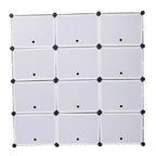 Étagère à Chaussures, Organisateur Portable à 7 Niveaux, Étagère Cubique Modulable DIY Polyvalente pour Talons/Bottes/Pantoufles (403030)