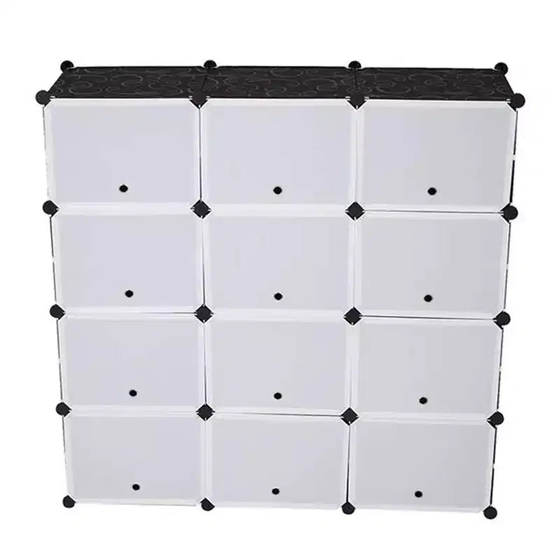 Étagère à Chaussures, Organisateur Portable à 7 Niveaux, Étagère Cubique Modulable DIY Polyvalente pour Talons/Bottes/Pantoufles (403030)