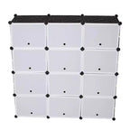 Étagère à Chaussures, Organisateur Portable à 7 Niveaux, Étagère Cubique Modulable DIY Polyvalente pour Talons/Bottes/Pantoufles (403030)