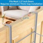 Étagère de rangement murale derrière la porte, panier suspendu en métal, étagère de rangement alimentaire, convient aux maisons, salles de bains, cuisines, buanderies, argent