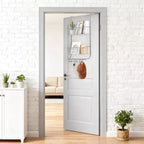 Étagère de rangement murale derrière la porte, panier suspendu en métal, étagère de rangement alimentaire, convient aux maisons, salles de bains, cuisines, buanderies, argent