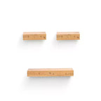 23.6 Étagère flottante en érable C avec support invisible, fixation murale en bois, parfaite pour la décoration de salle de bain/chambre/cuisine ou pour exposer des livres/plantes, installation facile.