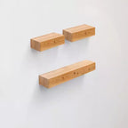 23.6 Étagère flottante en érable C avec support invisible, fixation murale en bois, parfaite pour la décoration de salle de bain/chambre/cuisine ou pour exposer des livres/plantes, installation facile.