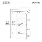 Meuble de salle de bain avec lavabo intégré de 45 cm, armoire de rangement avec porte et étagère réglable, meuble-lavabo simple