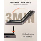 Cadre de lit réglable, lit double de massage taille XL, mode sans interstice et gravité zéro, lit électrique avec inclinaison de la tête et des pieds, équipé de 4 ports USB