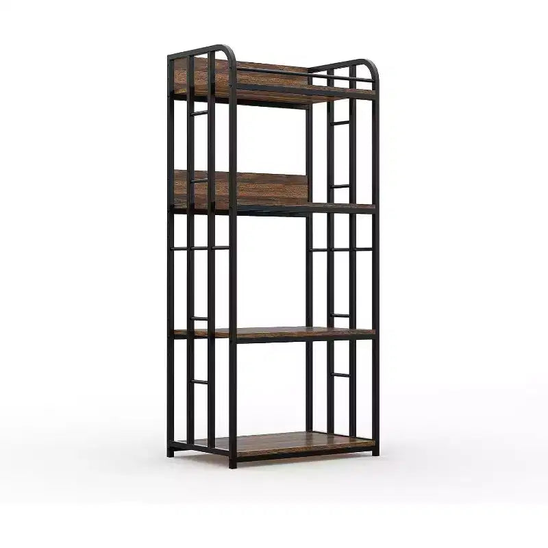 Étagère de boulanger à 4 niveaux pour cuisine avec rangement, étagère de micro-ondes industrielle, bar à café pour petits espaces, étagère de rangement de cuisine autonome